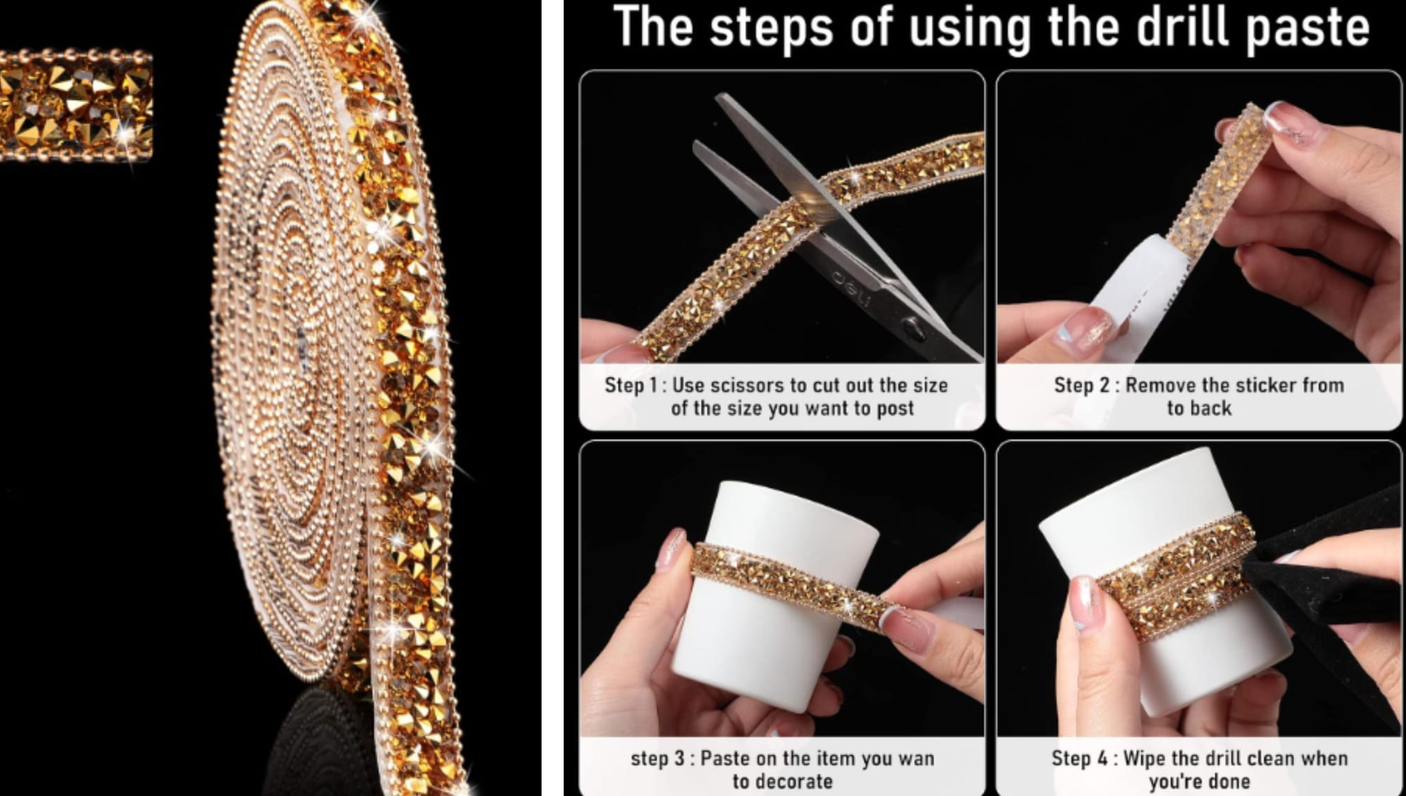 Why You Should Get Resin Rhinestone Self-Adhesive Ribbon