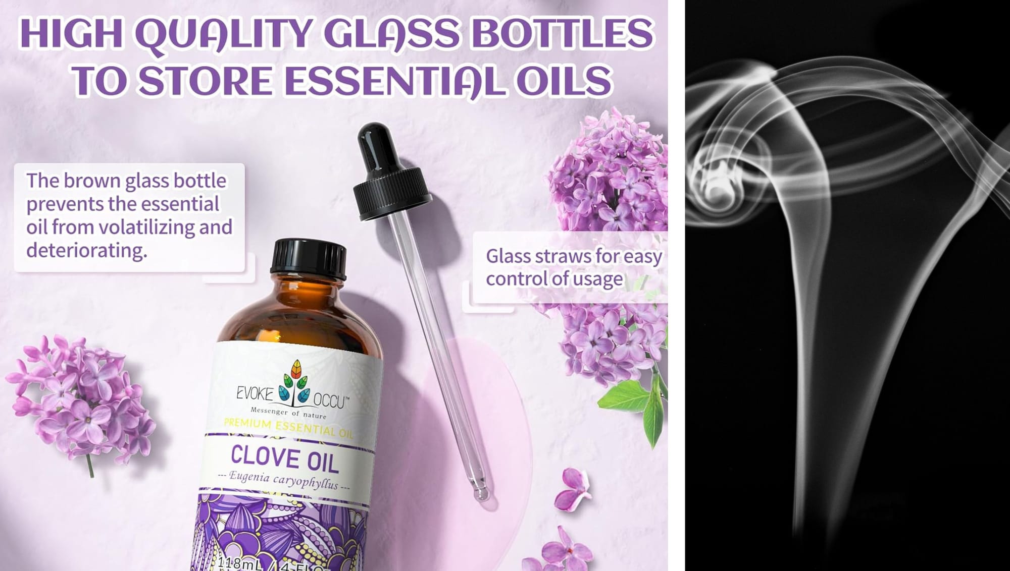 When purchasing clove oil, look for dark glass bottles.