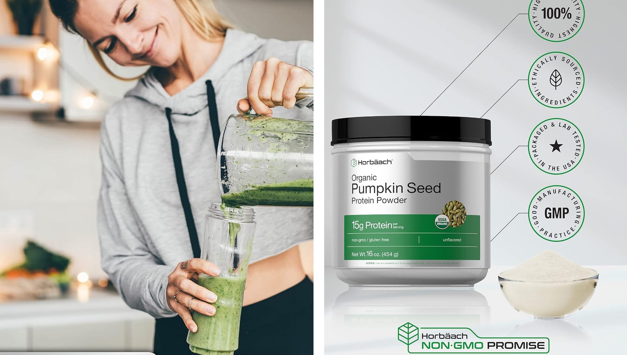 Pumpkin Seed Protein is a nutrient-rich, plant-based powerhouse derived from pumpkin seeds.