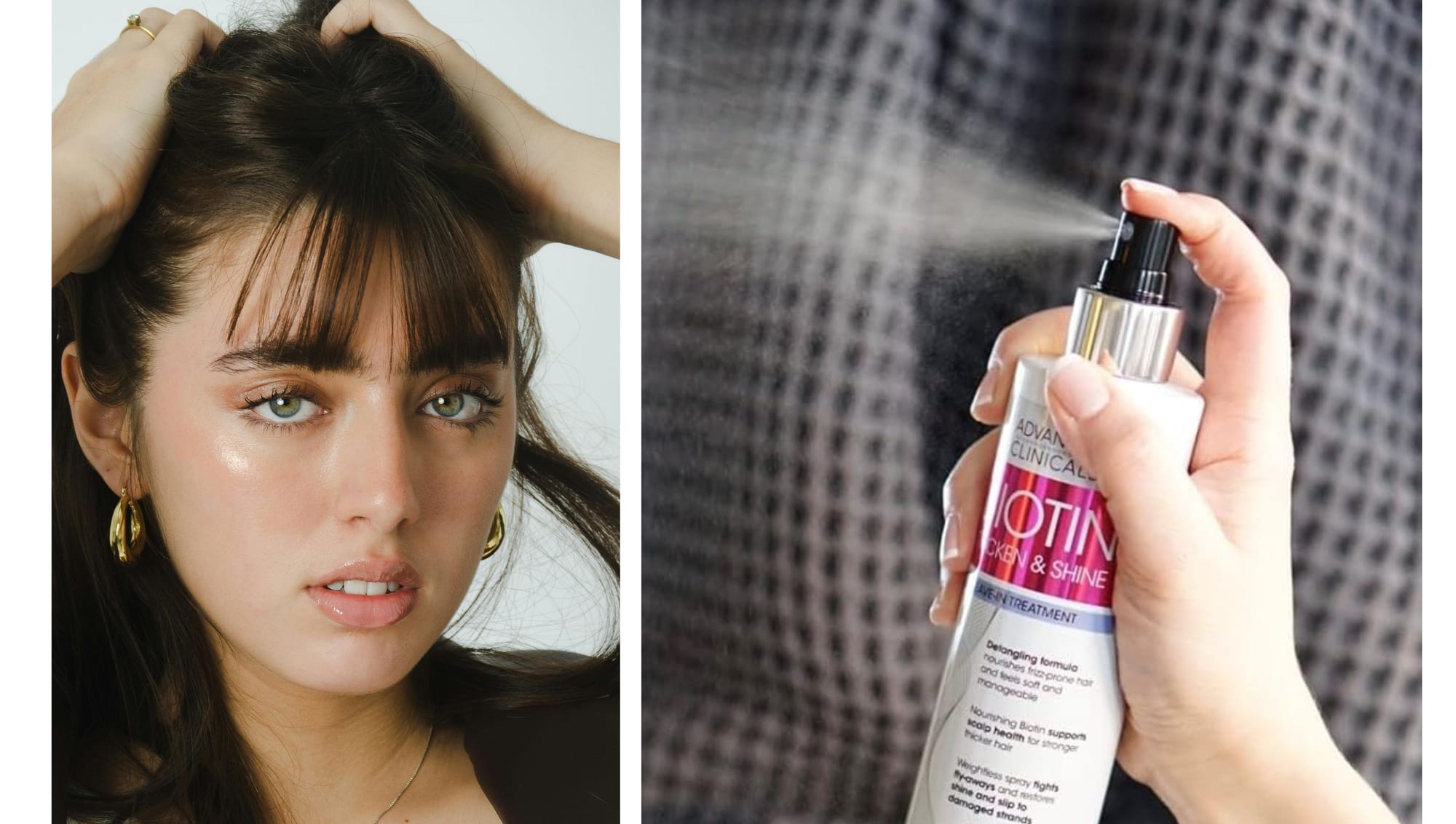 Spray, massage, and let your hair shine with strength.