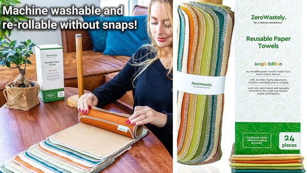 Say "Goodbye" To Restocking Paper Towels and "Hello" To Reusable Paper Towels!