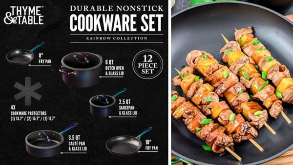 Cook with ease using durable, nonstick ceramic cookware!